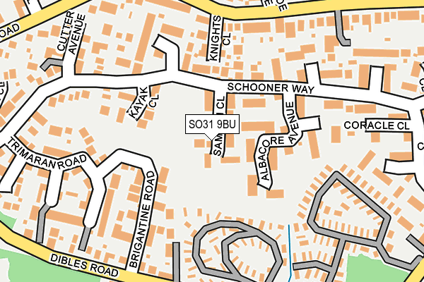 SO31 9BU map - OS OpenMap – Local (Ordnance Survey)