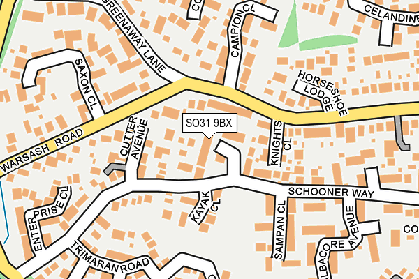 SO31 9BX map - OS OpenMap – Local (Ordnance Survey)