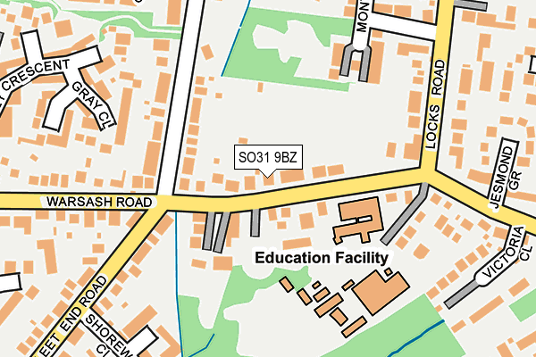 SO31 9BZ map - OS OpenMap – Local (Ordnance Survey)