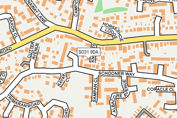 SO31 9DA map - OS OpenMap – Local (Ordnance Survey)