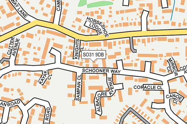 SO31 9DB map - OS OpenMap – Local (Ordnance Survey)