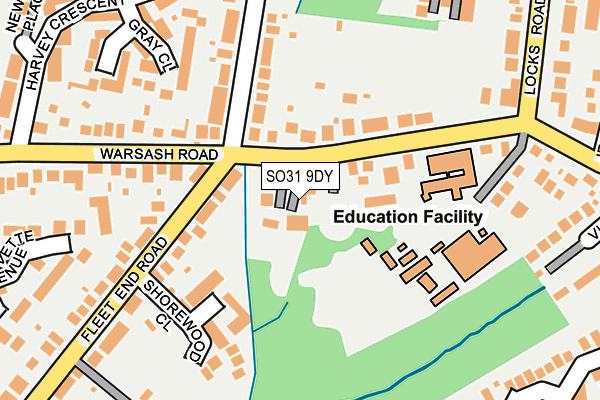 SO31 9DY map - OS OpenMap – Local (Ordnance Survey)