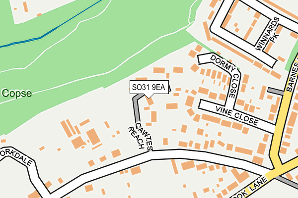 SO31 9EA map - OS OpenMap – Local (Ordnance Survey)