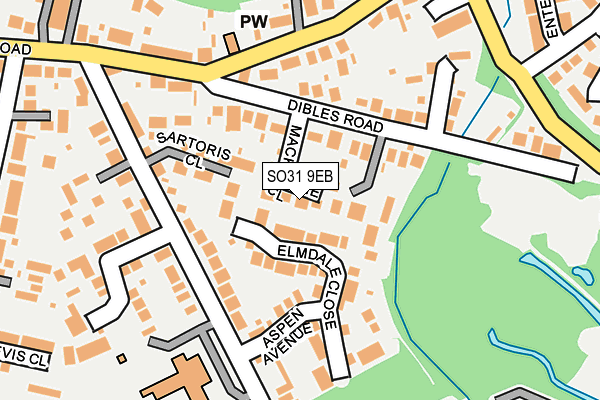 SO31 9EB map - OS OpenMap – Local (Ordnance Survey)