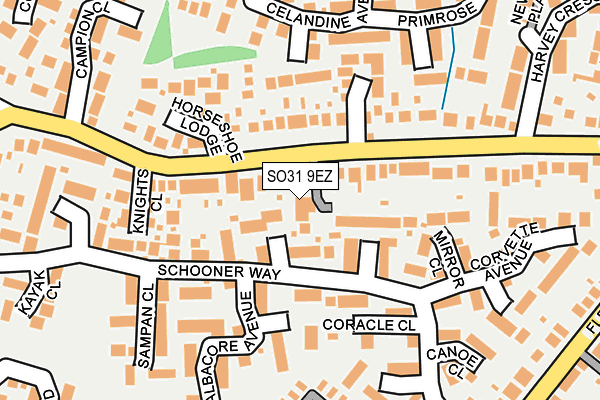 SO31 9EZ map - OS OpenMap – Local (Ordnance Survey)