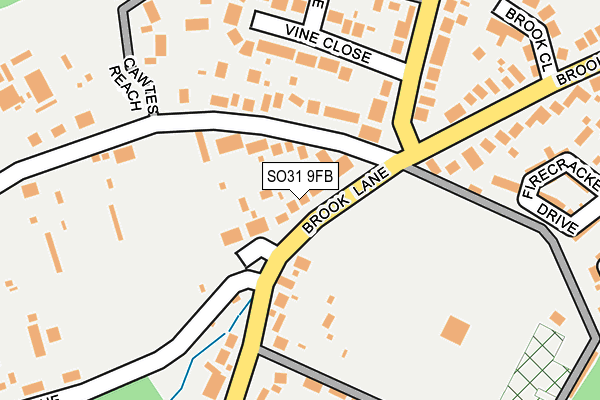 SO31 9FB map - OS OpenMap – Local (Ordnance Survey)