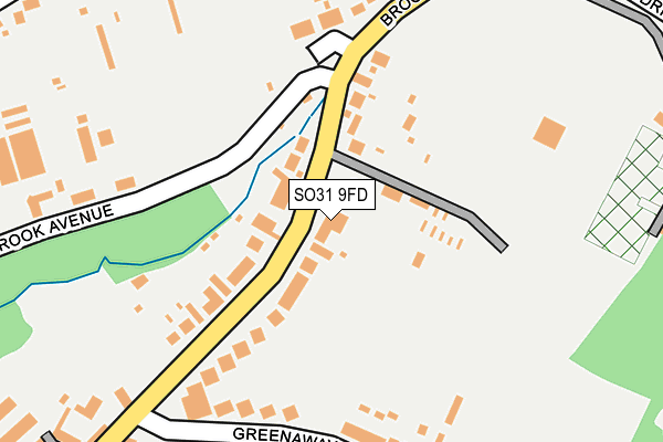 SO31 9FD map - OS OpenMap – Local (Ordnance Survey)