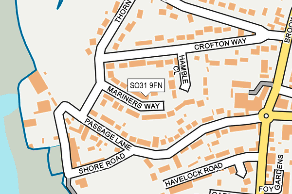 SO31 9FN map - OS OpenMap – Local (Ordnance Survey)