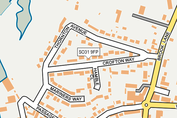 SO31 9FP map - OS OpenMap – Local (Ordnance Survey)