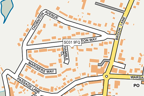SO31 9FQ map - OS OpenMap – Local (Ordnance Survey)