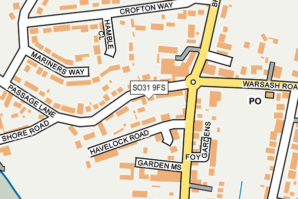 SO31 9FS map - OS OpenMap – Local (Ordnance Survey)