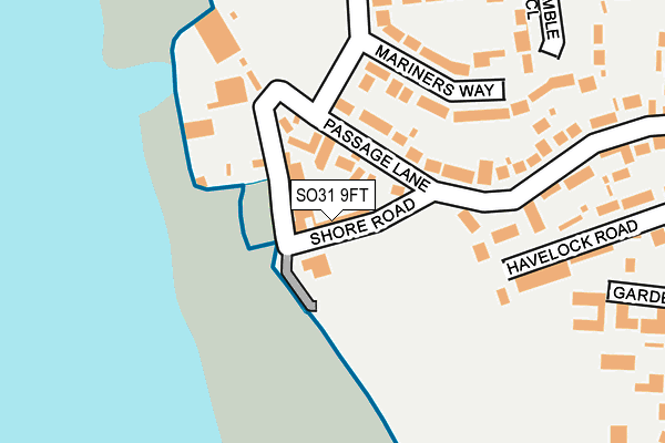 SO31 9FT map - OS OpenMap – Local (Ordnance Survey)
