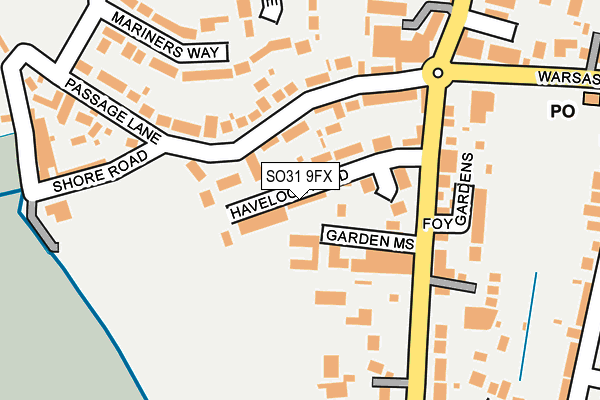 Map of WARSASH COURT LIMITED at local scale
