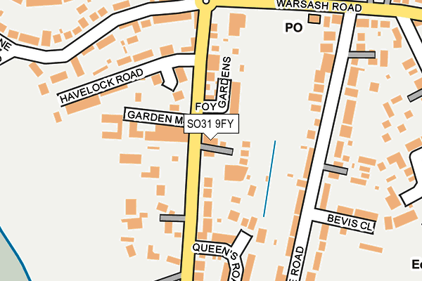 SO31 9FY map - OS OpenMap – Local (Ordnance Survey)
