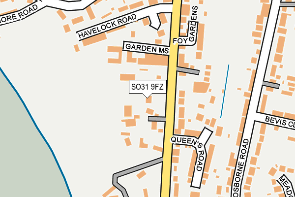 SO31 9FZ map - OS OpenMap – Local (Ordnance Survey)