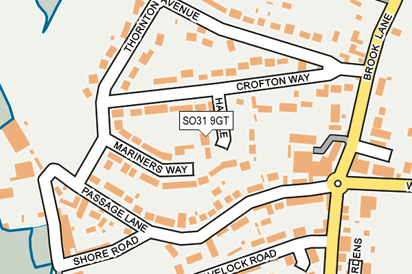 SO31 9GT map - OS OpenMap – Local (Ordnance Survey)
