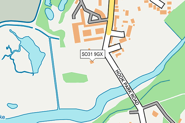 SO31 9GX map - OS OpenMap – Local (Ordnance Survey)