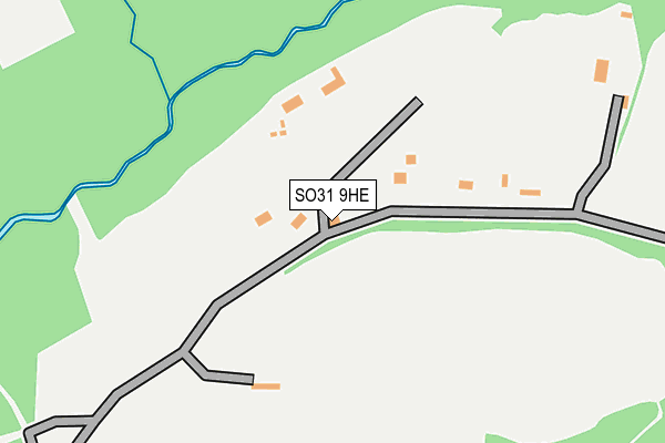 SO31 9HE map - OS OpenMap – Local (Ordnance Survey)