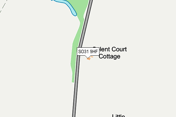 SO31 9HF map - OS OpenMap – Local (Ordnance Survey)