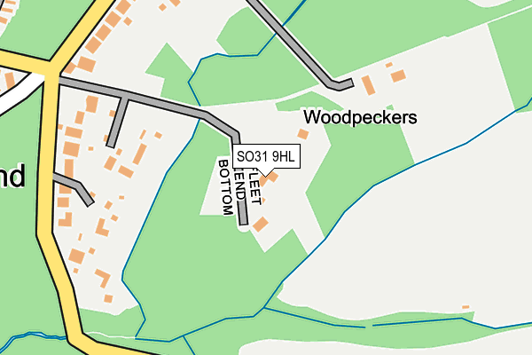 SO31 9HL map - OS OpenMap – Local (Ordnance Survey)