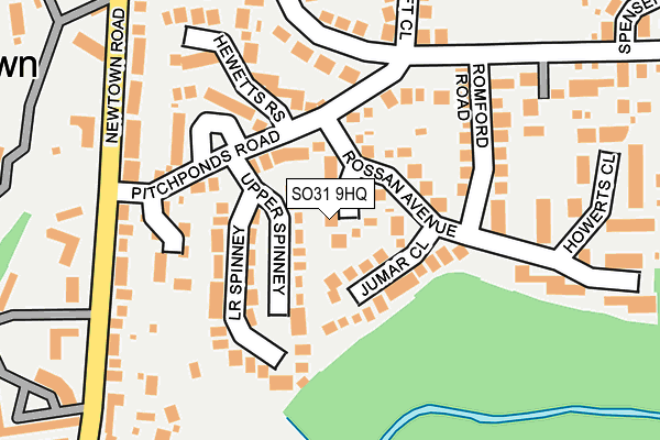 SO31 9HQ map - OS OpenMap – Local (Ordnance Survey)
