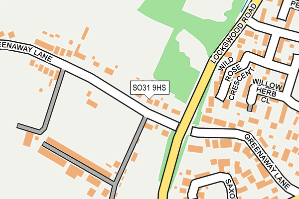 SO31 9HS map - OS OpenMap – Local (Ordnance Survey)