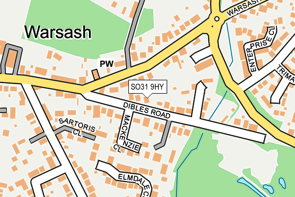 SO31 9HY map - OS OpenMap – Local (Ordnance Survey)
