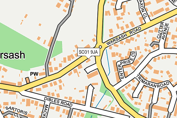 SO31 9JA map - OS OpenMap – Local (Ordnance Survey)