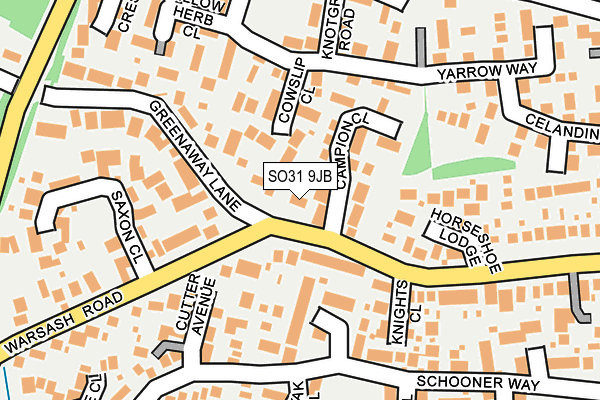 SO31 9JB map - OS OpenMap – Local (Ordnance Survey)
