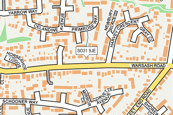 SO31 9JE map - OS OpenMap – Local (Ordnance Survey)
