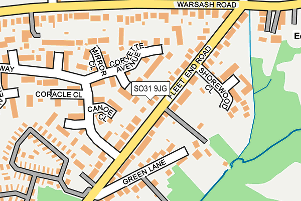SO31 9JG map - OS OpenMap – Local (Ordnance Survey)