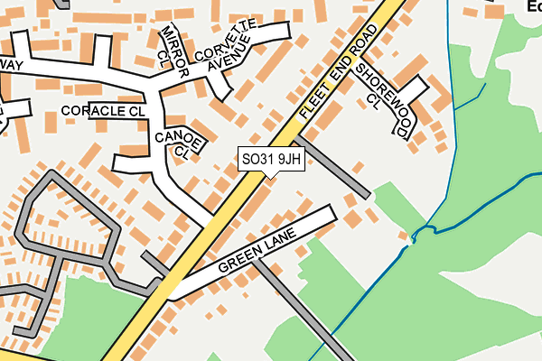 SO31 9JH map - OS OpenMap – Local (Ordnance Survey)