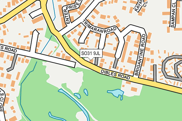 SO31 9JL map - OS OpenMap – Local (Ordnance Survey)