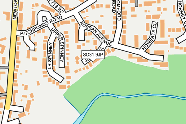 SO31 9JP map - OS OpenMap – Local (Ordnance Survey)