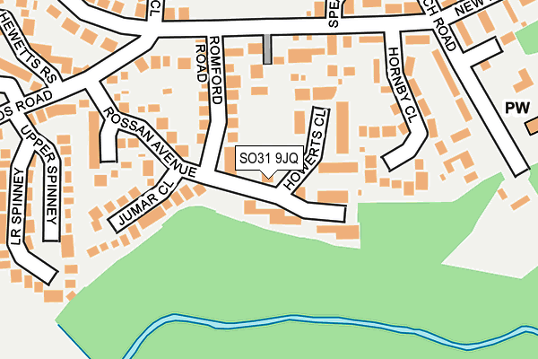 SO31 9JQ map - OS OpenMap – Local (Ordnance Survey)