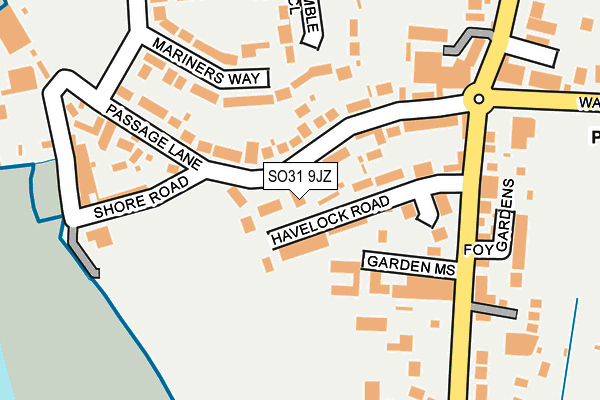 SO31 9JZ map - OS OpenMap – Local (Ordnance Survey)