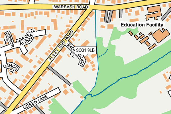 SO31 9LB map - OS OpenMap – Local (Ordnance Survey)
