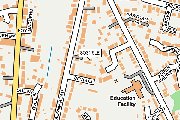 SO31 9LE map - OS OpenMap – Local (Ordnance Survey)