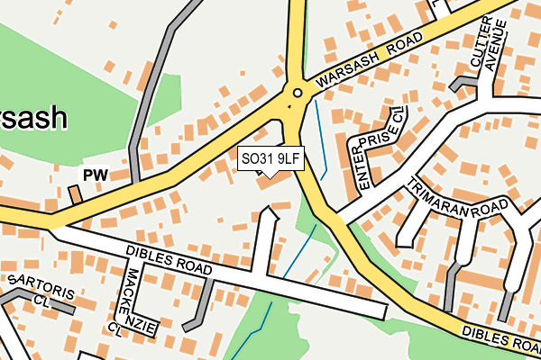 SO31 9LF map - OS OpenMap – Local (Ordnance Survey)