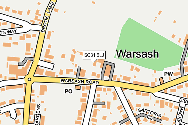 SO31 9LJ map - OS OpenMap – Local (Ordnance Survey)