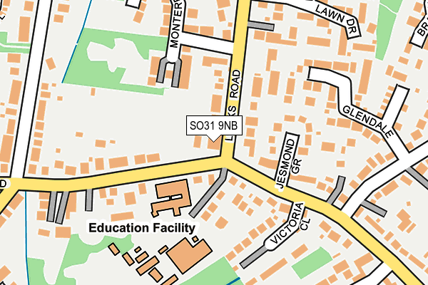 SO31 9NB map - OS OpenMap – Local (Ordnance Survey)