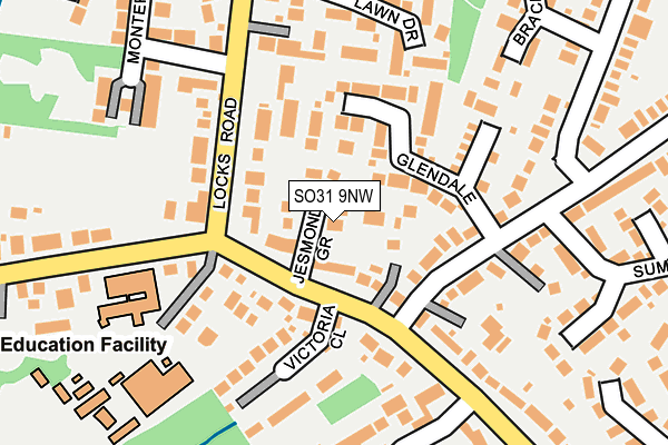 SO31 9NW map - OS OpenMap – Local (Ordnance Survey)