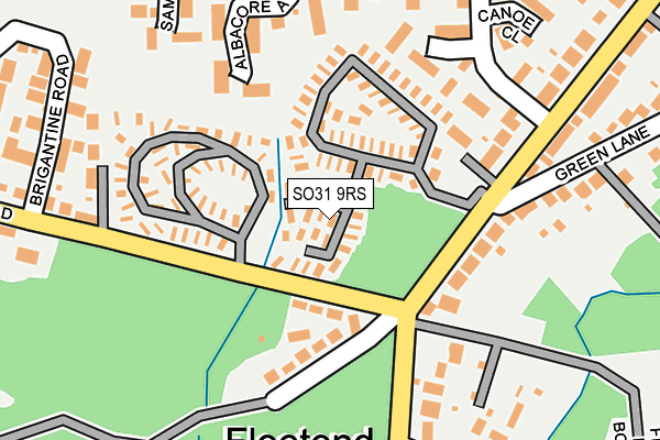 SO31 9RS map - OS OpenMap – Local (Ordnance Survey)