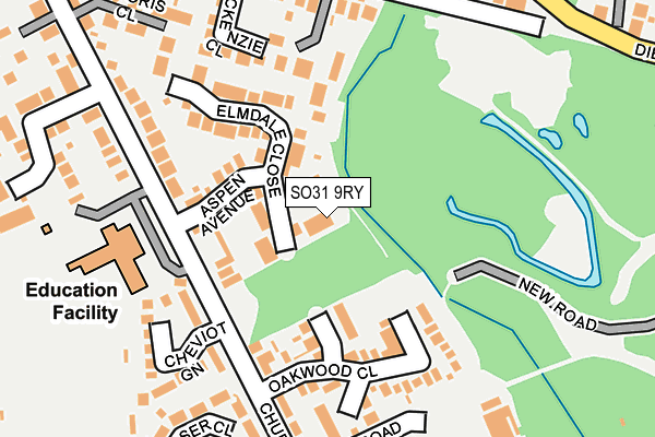 SO31 9RY map - OS OpenMap – Local (Ordnance Survey)