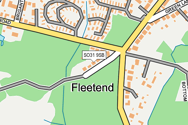 SO31 9SB map - OS OpenMap – Local (Ordnance Survey)