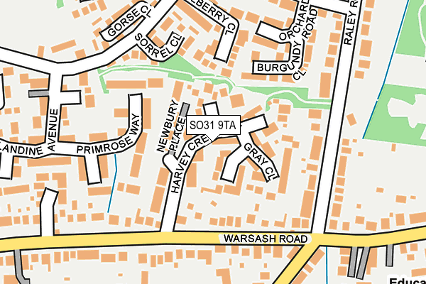 SO31 9TA map - OS OpenMap – Local (Ordnance Survey)