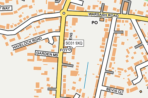 SO31 9XQ map - OS OpenMap – Local (Ordnance Survey)