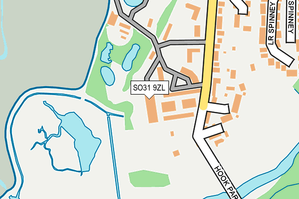 SO31 9ZL map - OS OpenMap – Local (Ordnance Survey)