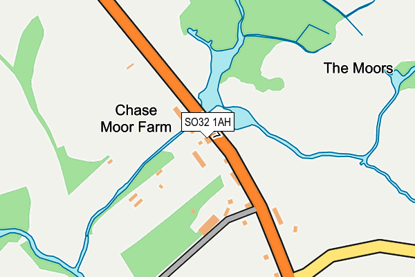 SO32 1AH map - OS OpenMap – Local (Ordnance Survey)