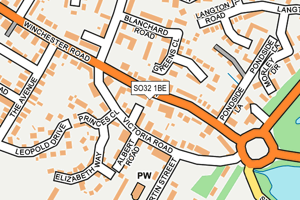 Map of THE PRIORY INN (BW) LTD at local scale